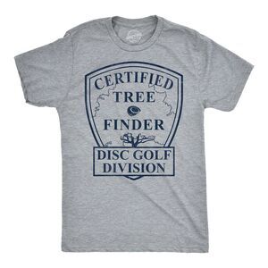 Mens Funny T Shirts Certified Tree Finder Disc Golf Tee For Men